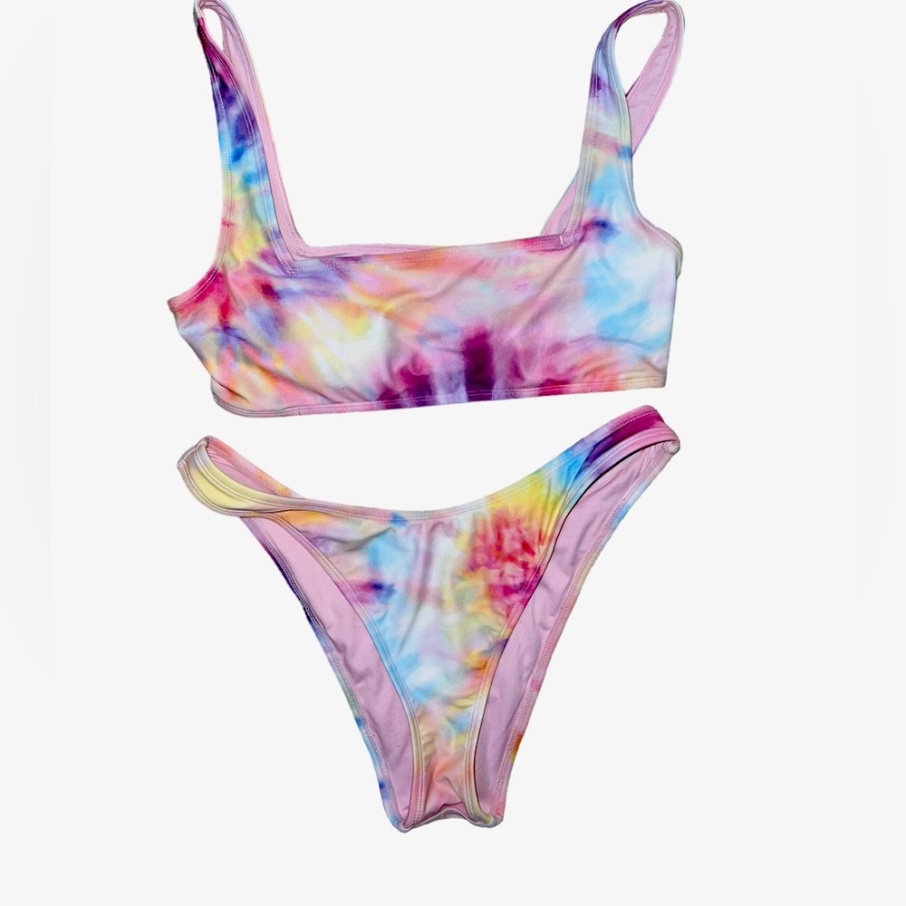 FOREVER 21 | WOMENS TIE DYE LARGE BIKINI SET